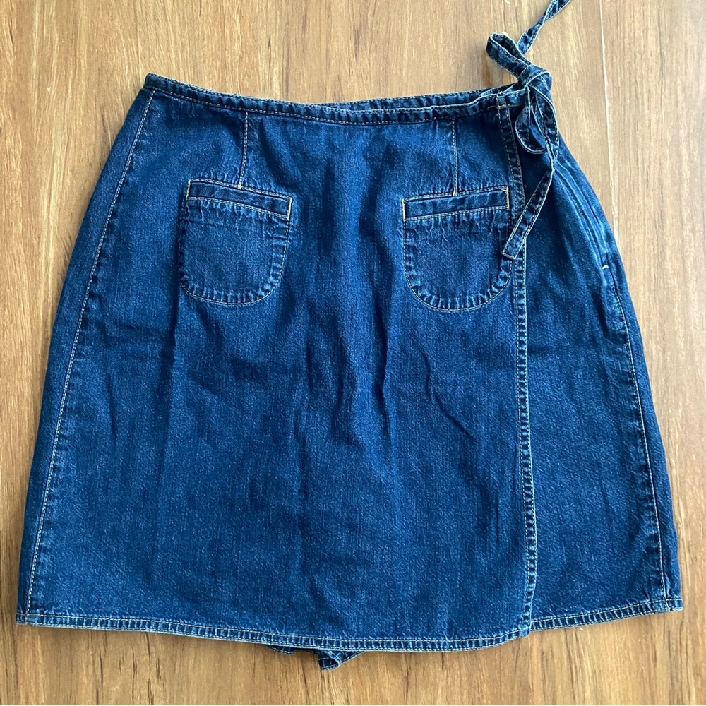 Liz Claiborne 100% Cotton Denim Skort